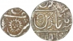 Silver One Rupee and Half Rupee Coins of Malharnagar of Indore State.