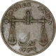 Copper Quarter Anna Coin of Bombay Presidency of 1833.