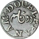 Silver Double Fanam Coin of Madras Presidency.