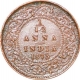 Copper one Twelfth Anna Coin of Victoria Queen of Calcutta Mint of 1875.