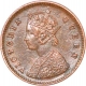 Copper one Twelfth Anna Coin of Victoria Queen of Calcutta Mint of 1875.