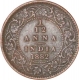 Copper One Twelfth Anna Coin of Victoria Empress of Calcutta Mint of 1882.