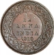 Bronze One Twelfth Anna Coin of  King Edward VII of Calcutta Mint of  1910.