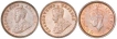 Bronze One Twelfth Anna Coins of King George V and George VI of  Different Mint of different Year.