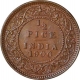 Copper Half Pice Coin of Victoria Empress of Calcutta Mint of 1900.