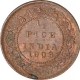 Copper Half Pice Coin of King Edward VII of Calcutta Mint of 1906.