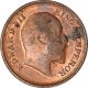 Copper Half Pice Coin of King Edward VII of Calcutta Mint of 1906.