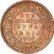 Copper One Quarter Anna Coin of King Edward VII of Calcutta Mint of 1903.