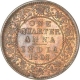 Bronze One Quarter Anna Coin of King Edward VII of Calcutta Mint of 1907.