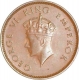 Bronze One Quarter Anna Coin of King George VI of Bombay Mint of 1940.