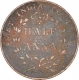 Copper Half Anna Coins of East India Company of Madras Mint of 1835.