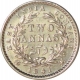 Silver Two Annas Coin of Victoria Queen of Calcutta Mint of 1841.