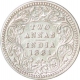 Silver  Two Annas Coin of Victoria  Empress of Calcutta Mint of 1881.