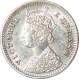 Silver Two Annas Coin  of Victoria Empress of Bombay Mint of 1894.