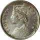 Silver Two Annas Coin of Victoria Empress of Bombay Mint of 1900.