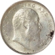 Silver  Two Annas Coin of King Edward Calcutta Mint of 1910.