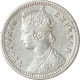 Silver Quarter Rupee Coin of Victoria Empress of Calcutta Mint of 1881.