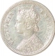 Silver Quarter Rupee Coin of Victoria Empress of Calcutta Mint of 1891.