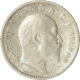 Silver Quarter Rupee Coin of King Edward VII of Calcutta Mint of 1908.