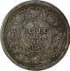 Silver Quarter Rupee Coin of King George V of Calcutta Mint of 1911.