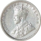 Silver Quarter Rupee Coin of King George V of Calcutta Mint of 1916.