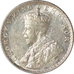 Silver Quarter Rupee Coin  of King George V of Bombay Mint of 1928.