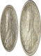 Different Denomination Silver Coins of King George V of Calcutta Mint.