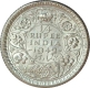 Silver Quarter Rupee Coin  of King George VI of Calcutta Mint of 1942.