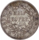 Silver Half Rupee Coin of Victoria Queen of Bombay Mint of 1840.