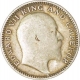 Silver Half Rupee Coin of King Edward VII of Calcutta Mint of 1906.