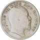 Silver Half Rupee Coin of King Edward VII of Bombay Mint of 1906.