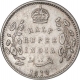 Silver Half Rupee Coin of King Edward VII of Bombay Mint of 1910.