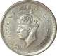 Silver Half Rupee Coin of King George VI of Calcutta Mint of 1940.