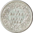 Silver Half Rupee Coin of King George VI of Lahore Mint of 1943.