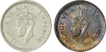 Silver Half Rupee Coin of King George VI of Bombay Mint of Different Year.