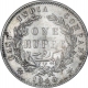 Silver One Rupee Coin of Victoria Queen of Calcutta Mint of 1840.