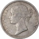 Silver One Rupee Coin of Victoria Queen of Calcutta Mint of 1840.