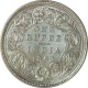 Silver One Rupee Coin  of Victoria Queen of Bombay Mint of 1862.