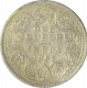 Silver One Rupee Coin of Victoria Queen of Calcutta Mint of 1862.