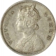 Silver One  Rupee Coin of Victoria Queen of Calcutta Mint of 1862.