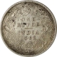 Silver One Rupee Coin of Victoria Queen of Bombay Mint of 1862.