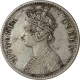 Silver One Rupee Coin of Victoria Queen of Bombay Mint of 1862.