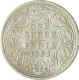 Silver One Rupee Coin of Victoria Queen of Calcutta Mint of 1862.