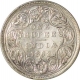 Silver One Rupee Coin of Victoria Queen of Bombay Mint of 1862.