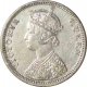 Silver One Rupee Coin of Victoria Queen of Bombay Mint of 1862.