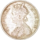 Silver One Rupee Coin  of Victoria Queen of Calcutta Mint of 1862.