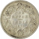 Silver One Rupee Coin of Victoria Empress of Calcutta Mint of 1877.