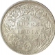 Silver One Rupee Coin  of Victoria Empress of Bombay Mint of 1877.