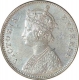 Silver One Rupee Coin of Victoria Empress of  Bombay Mint of 1882.