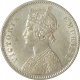 Silver One  Rupee Coin of Victoria Empress of Calcutta Mint of 1882.